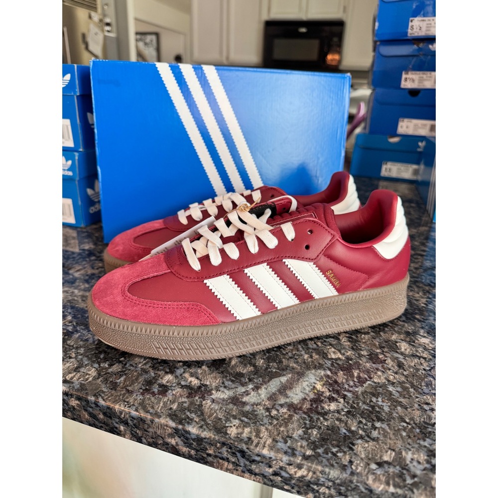 Adidas Samba XLG Noble Maroon White Gum JR0925 Mens 10.5‎ Womens 11.5 Sneakers